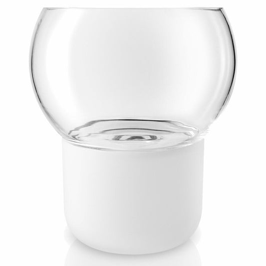 Eva Solo Orchideentopf, Blumentopf, Selbstbewässernd, Übertopf, Gefrostetes Glas/Glas/Nylon, Frost, Ø 15 cm, 568149