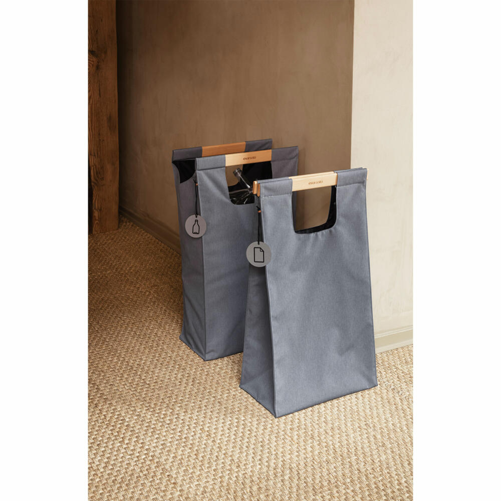 Eva Solo Mülltrennungstasche, Abfallbehälter, Nylon, Silikon, Dark grey, 28 L, 530691