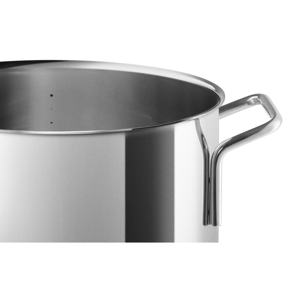 Eva Trio Stainless Steel Topf, Kochtopf, Induktionsgeeignet, Aluminium, Edelstahl, Polished Steel, 2.2 L, 302422