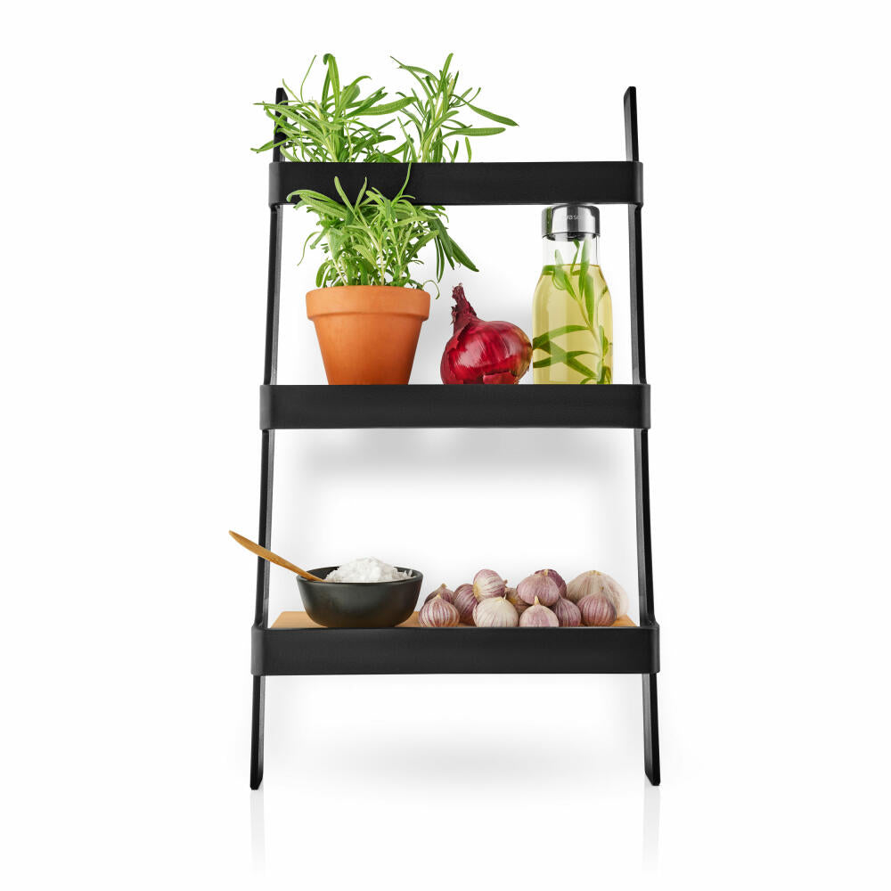 Eva Solo Mini-Küchenregal Nordic Kitchen, Bambus, Kunststoff, Black, 50 cm, 520444