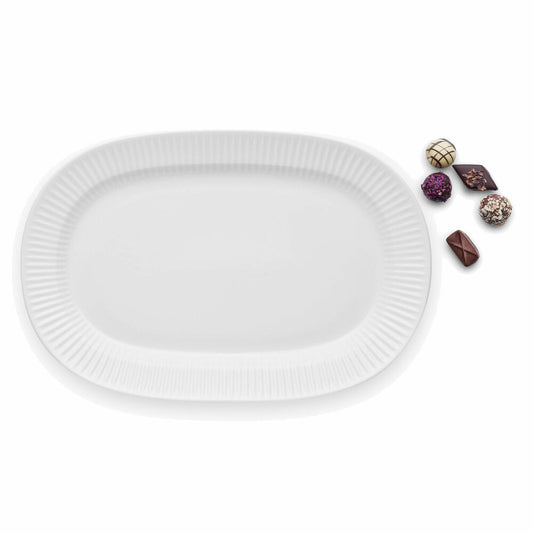 Eva Solo Legio Nova serving plate, serving plate, serving, table, kitchen, cooking, porcelain, white, 37 x 25cm, 887291