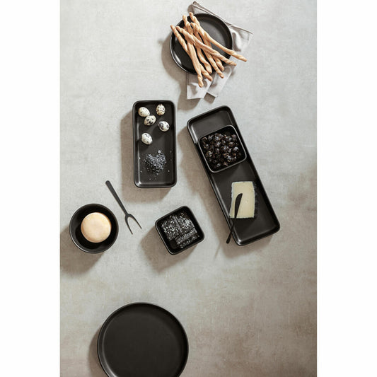 Eva Solo Nordic Kitchen serving plate, serving bowl, tableware, plate, stoneware, black, 12 x 24 cm, 502779