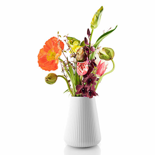 Eva Solo Legio Nova Vase, Tischvase, Dekovase, Blumenvase, Dekoration, Porzellan, Weiß, H 17 cm, 887313