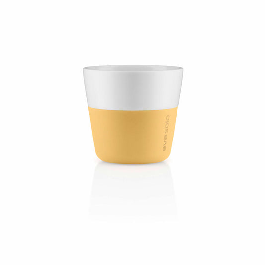 Eva Solo Lungo-Becher Golden Sand, 2er Set, Kaffeebecher, Porzellan / Silikon, 230 ml, 501124