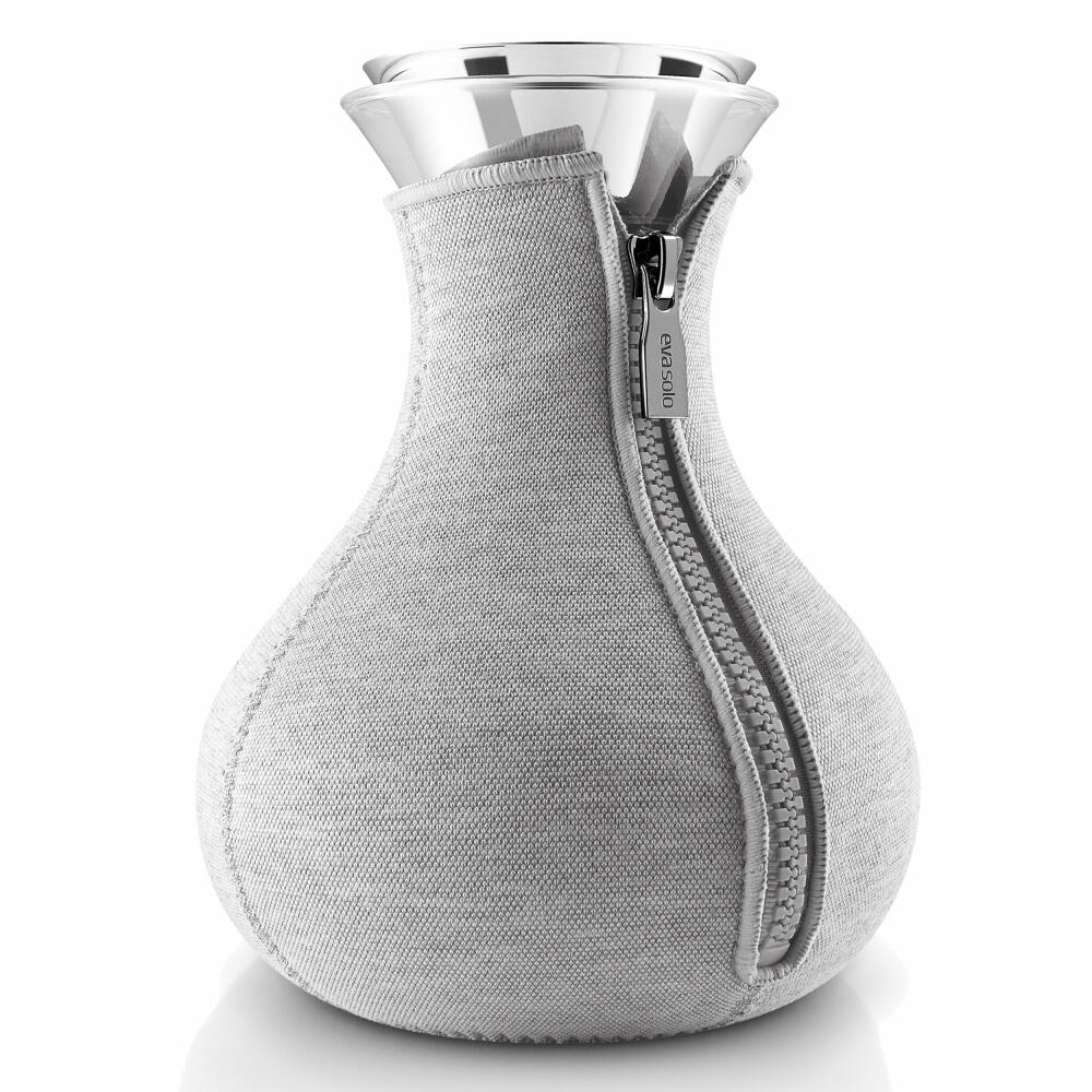 Eva Solo Teezubereiter, Teekanne, Tee, Zubereitung, Teepot, Genießen, Glas/Silikon/Edelstahl/Neopren, Hellgrau, 1 L, 567488