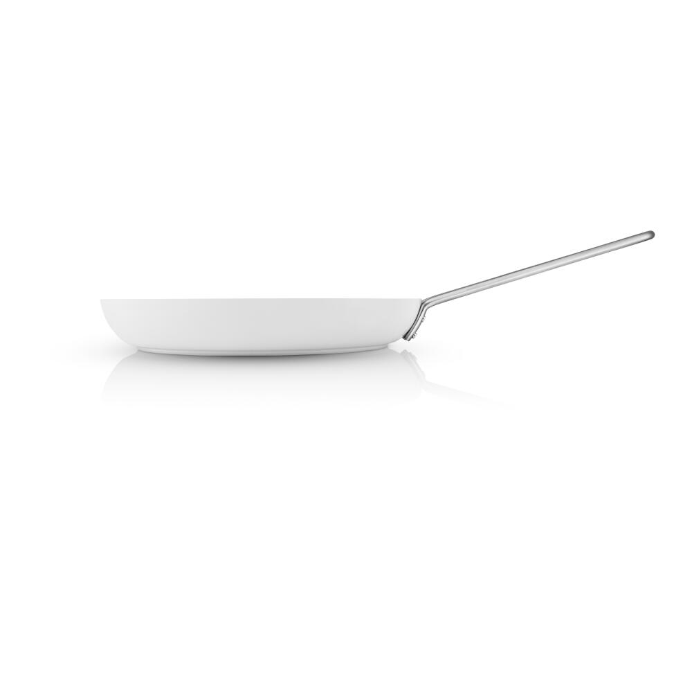 Eva Trio White Line Bratpfanne, Pfanne, Induktionsgeeignet, Aluminium, Edelstahl, Keramik Beschichtung, White, 28 cm, 266428