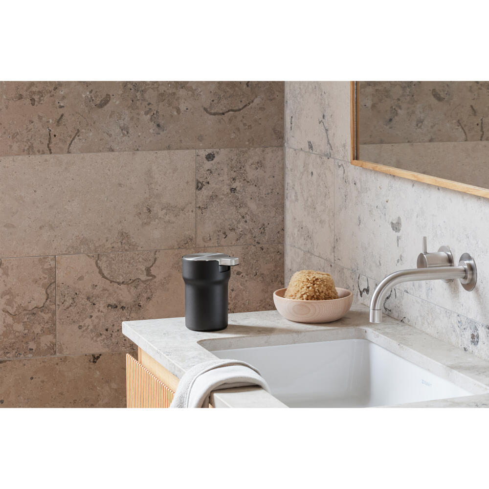 Eva Solo Soap Dispenser Citadel, Dosing Dispenser, Stainless Steel, Plastic, Black, 12 cm, 537796