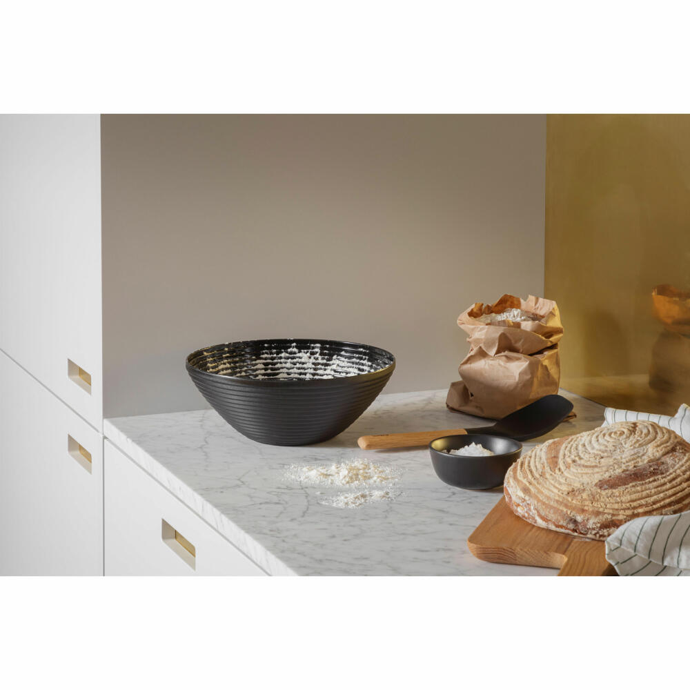 Eva Solo Gärkorb Eva, gerillter Teigkorb zum gehen lassen, Kunststoff, Black, 2.2 L, 530441