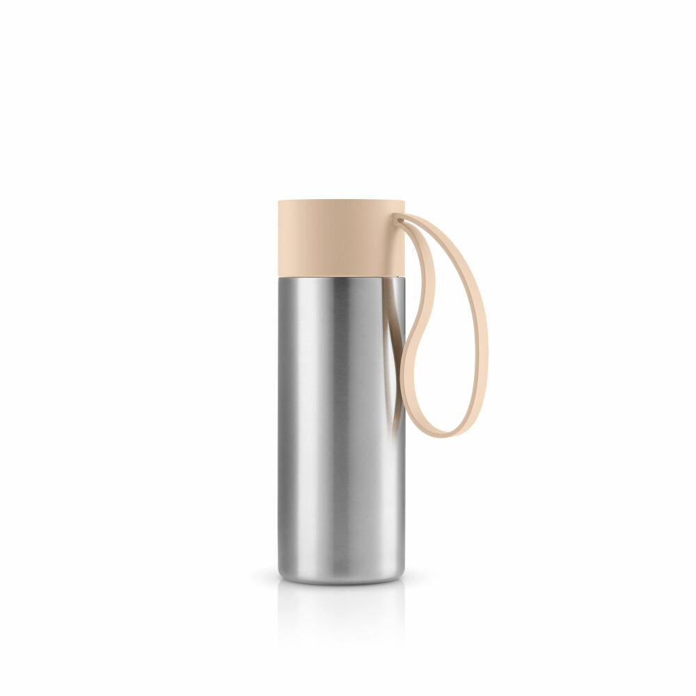 Eva Solo To Go Cup Soft Beige, Kaffeebecher, Thermobecher, Isobecher, Edelstahl / Kunststoff, 350 ml, 567046