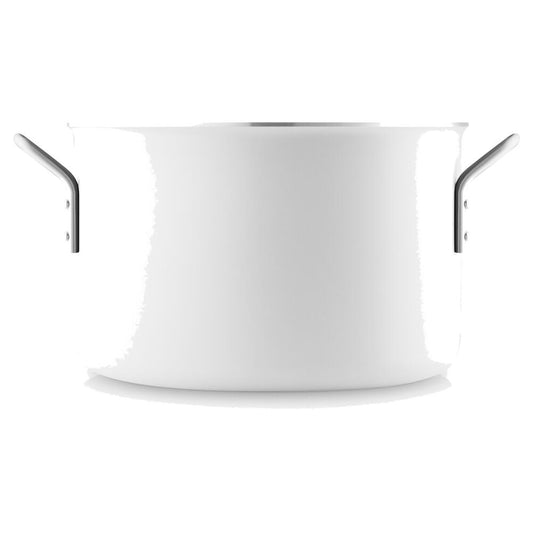 Eva Trio White Line Topf, Kochtopf, Induktionsgeeignet, Aluminium, Edelstahl, Keramik Beschichtung, White, 7 L, 266670