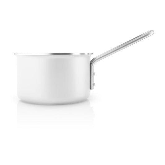 Eva Trio White Line Kasserolle, Kochtopf, Aluminium, Edelstahl, Keramik Beschichtung, White, 1.1 L, 266611