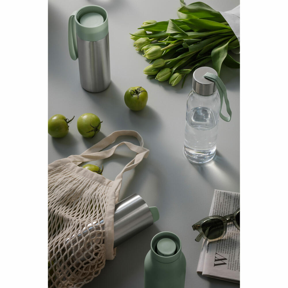 Eva Solo Trinkflasche, Wasserflasche, Kunststoff, Edelstahl, Sage, 500 ml, 503049
