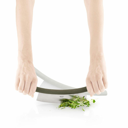 Eva Solo Wiegemesser Green Tool, Kräutermesser, Kräuterhacker, Messer, Kunststoff, Stahl, Grün, 30 cm, 531522