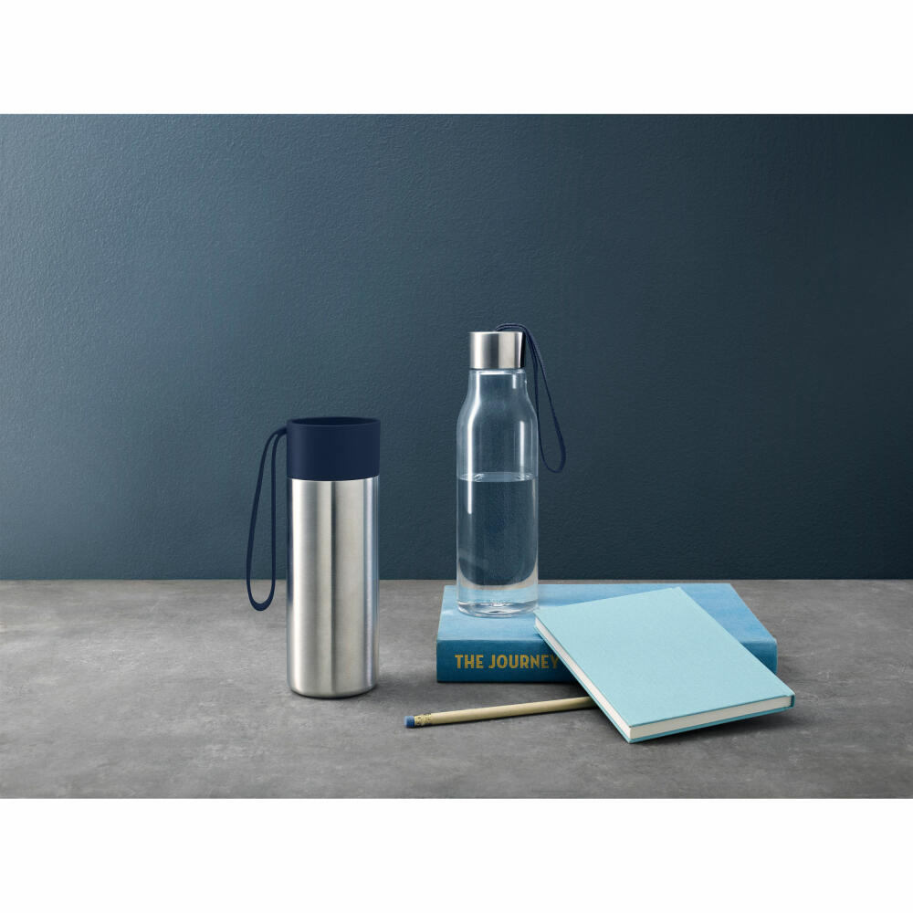 Eva Solo Isolierbecher To Go Cup, Edelstahl, Kunststoff, Silikon, Navy Blue, 350 ml, 567000