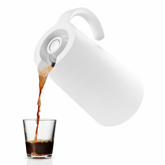 Eva Solo Rise Insulated Jug White, Jug, Insulated Jug, Plastic, with Glass Insert, White, 1 L, 502851