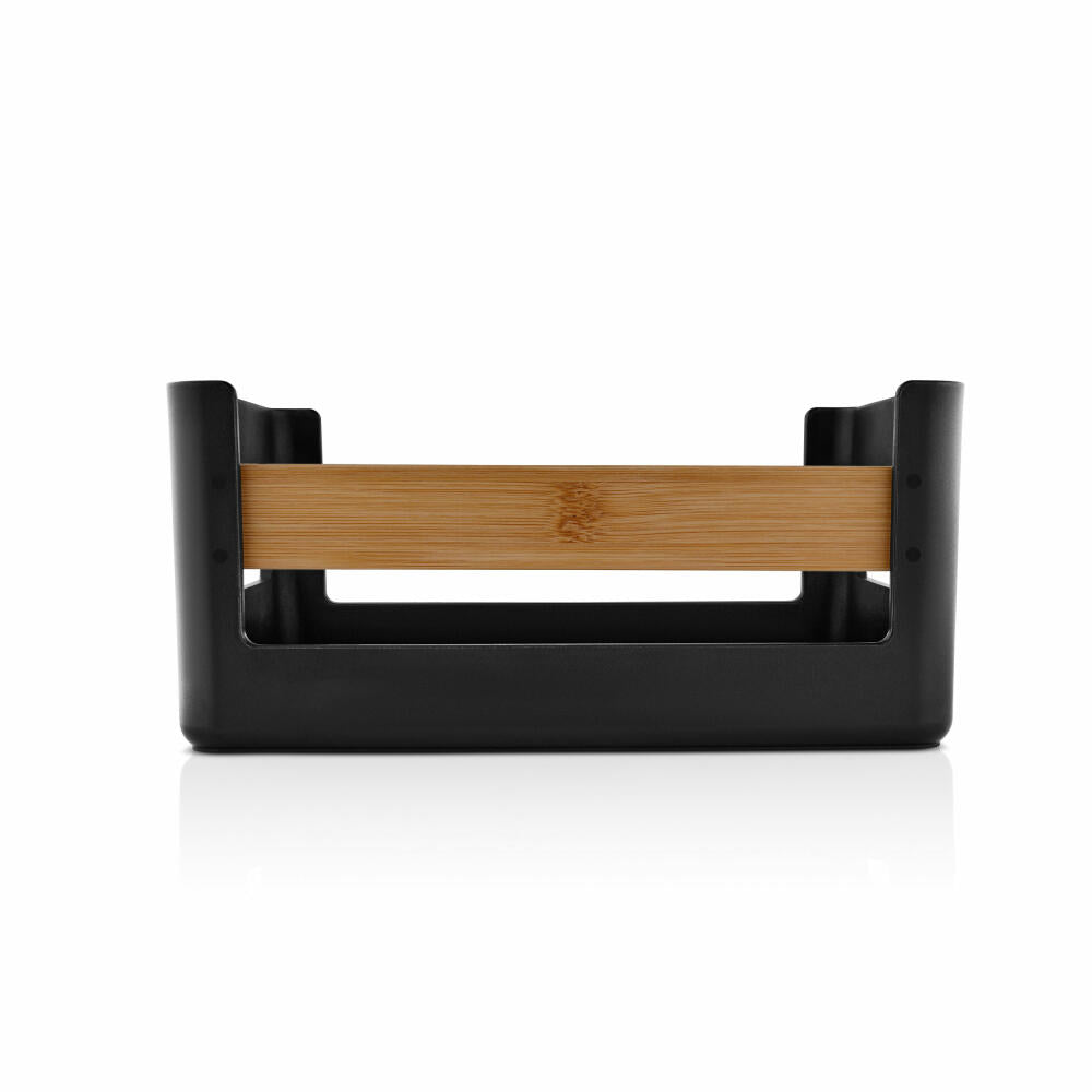 Eva Solo storage box Nordic Kitchen, bamboo, plastic, black, 26 x 18 cm, 520445