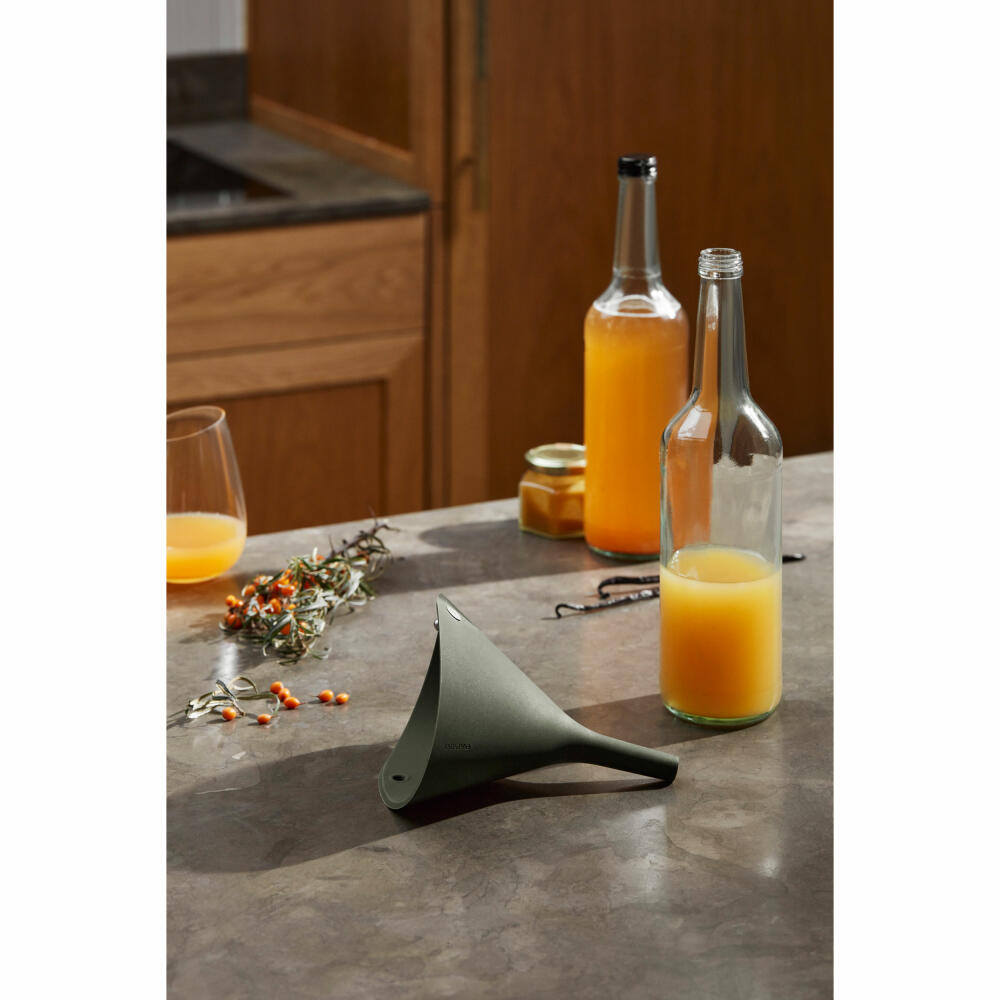 Eva Solo Falttrichter Green Tools, Trichter, Edelstahl, Silikon, Green, 14 cm, 531549