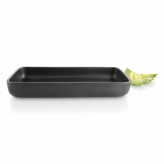 Eva Solo Nordic Kitchen serving plate, serving bowl, tableware, plate, stoneware, black, 12 x 24 cm, 502779