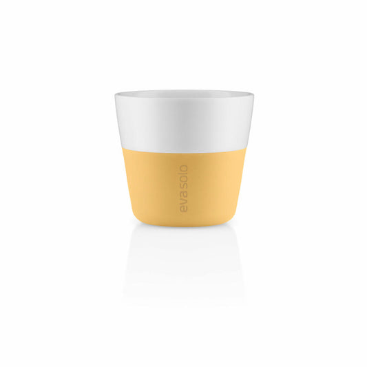 Eva Solo Lungo-Becher Golden Sand, 2er Set, Kaffeebecher, Porzellan / Silikon, 230 ml, 501124