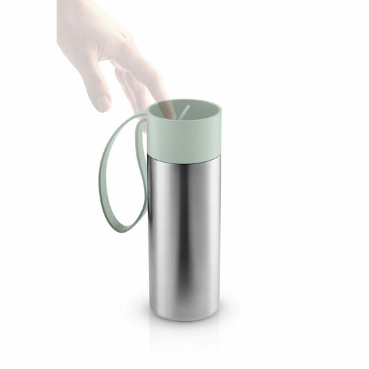 Eva Solo Isolierbecher To Go Cup, Thermobecher, Edelstahl, Kunststoff, Sage, 350 ml, 567045