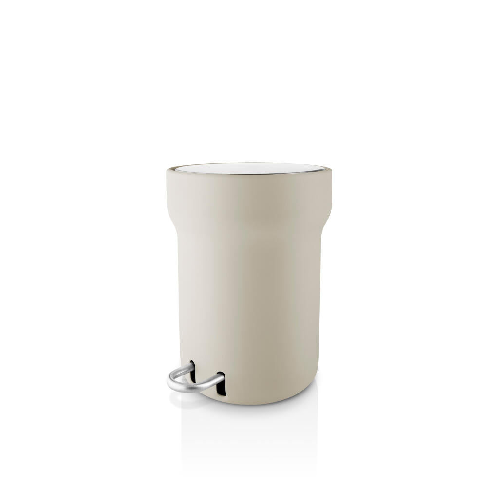 Eva Solo Citadel pedal bin, trash can, bathroom bin, stainless steel, plastic, sand, 5 L, 537781