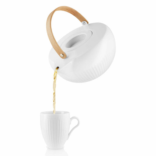 Eva Solo Legio Nova Teekanne, Teebereiter, Teesieb, Teefilter, Kanne, Porzellan, Weiß, 1.2 L, 886268