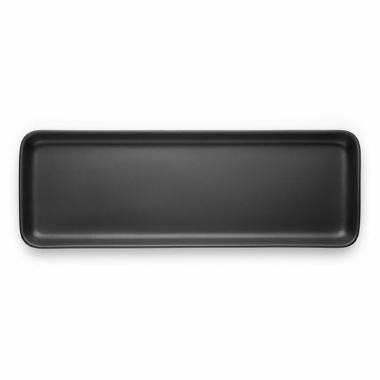 Eva Solo Nordic Kitchen serving plate, serving bowl, tableware, plate, stoneware, black, 13 x 37 cm, 502778