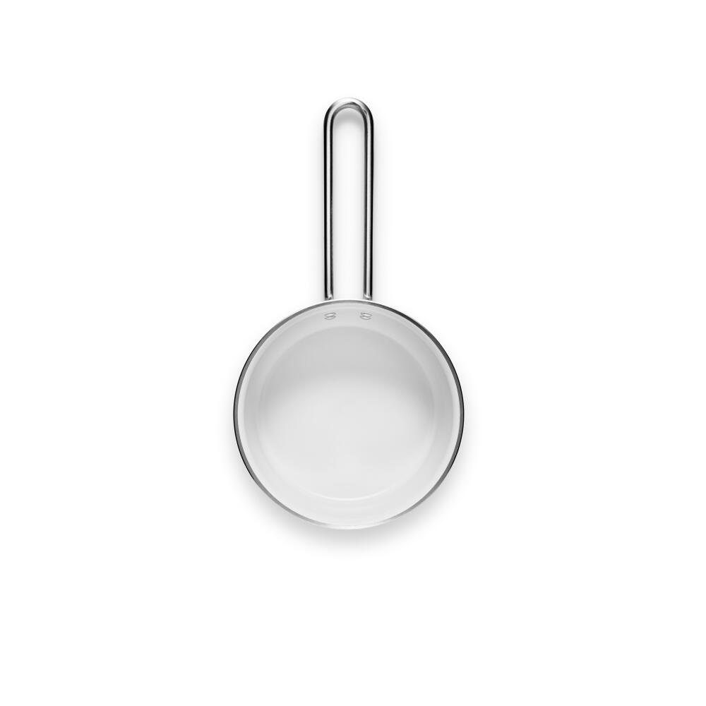 Eva Trio White Line Kasserolle, Kochtopf, Induktionsgeeignet, Aluminium, Edelstahl, Keramik Beschichtung, White, 1.8 L, 266618