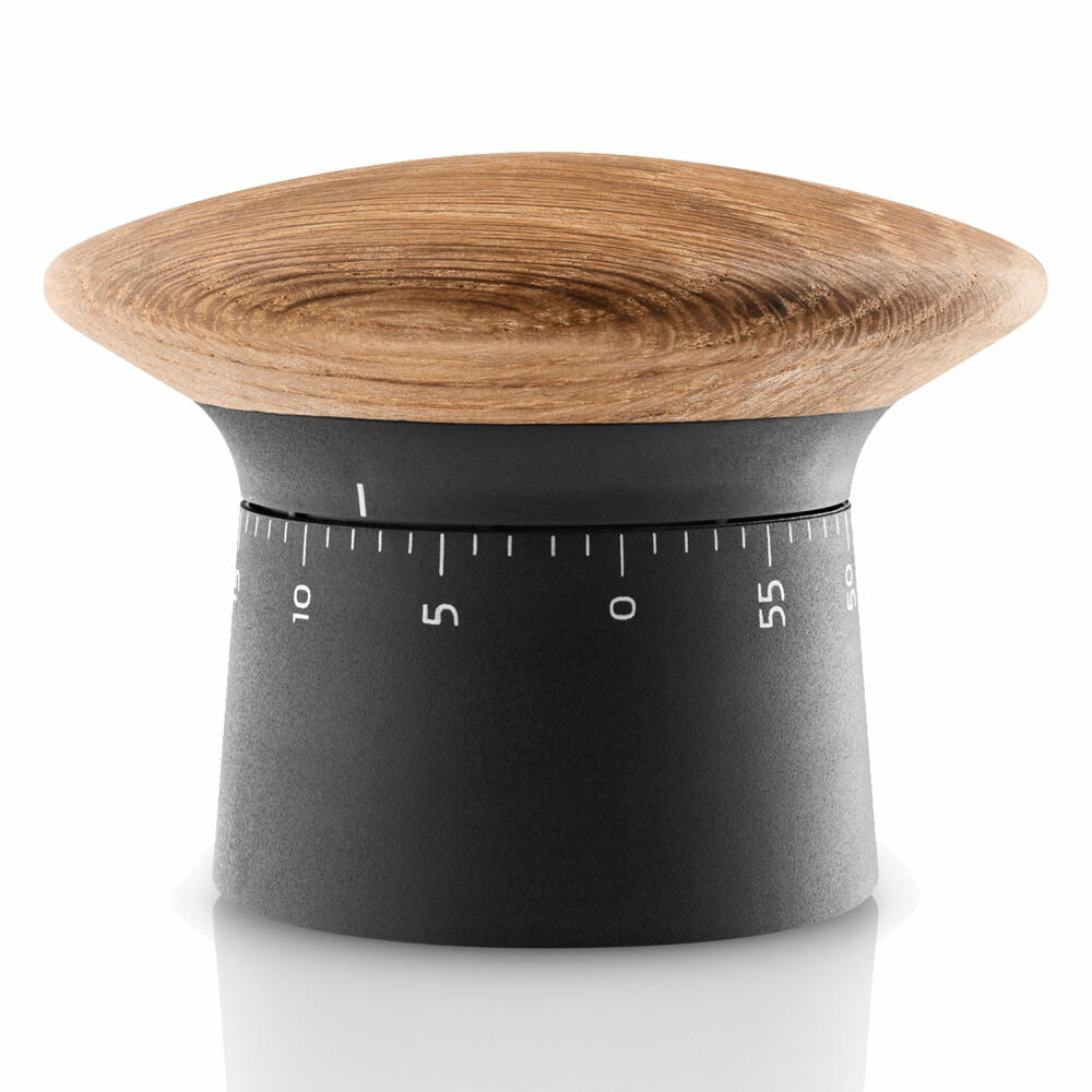 Eva Solo Nordic kitchen Kurzeitmesser, Küchentimer, Timer, Eieruhr, Eiche/Kunststoff, Schwarz, Ø 8.9 cm, 520418