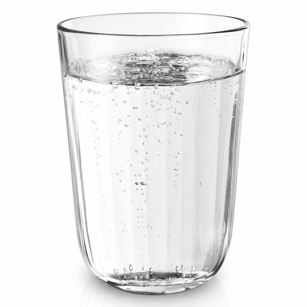 Eva Solo faceted glass, glasses, glass set, water glass, drinking glass, juice glass, drinking, enjoying, glass, transparent, 340 ml, set of 4, 567434