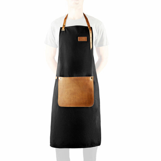 Eva Solo Schürze, Grillschürze, Küchenschürze, Kochschürze, Grillen, Canvas/Leder, One Size, 571113
