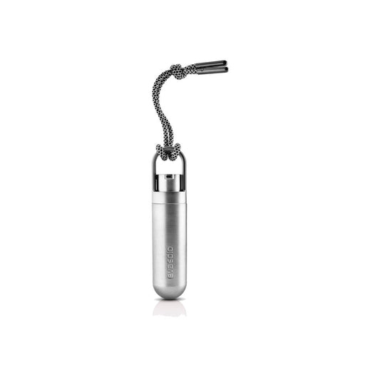 Eva Solo Minidispenser für Handdesinfektionsgel, Spender, Schlüsselanhänger, Kordel, Kunststoff, Silver, 17 ml, 567901