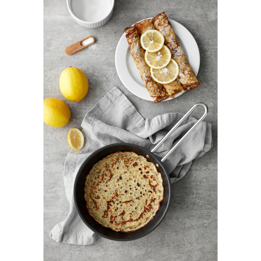 Eva Trio Stainless Steel Bratpfanne, Pfanne, Induktionsgeeignet, Aluminium, Edelstahl, Polished Steel, 24 cm, 302724