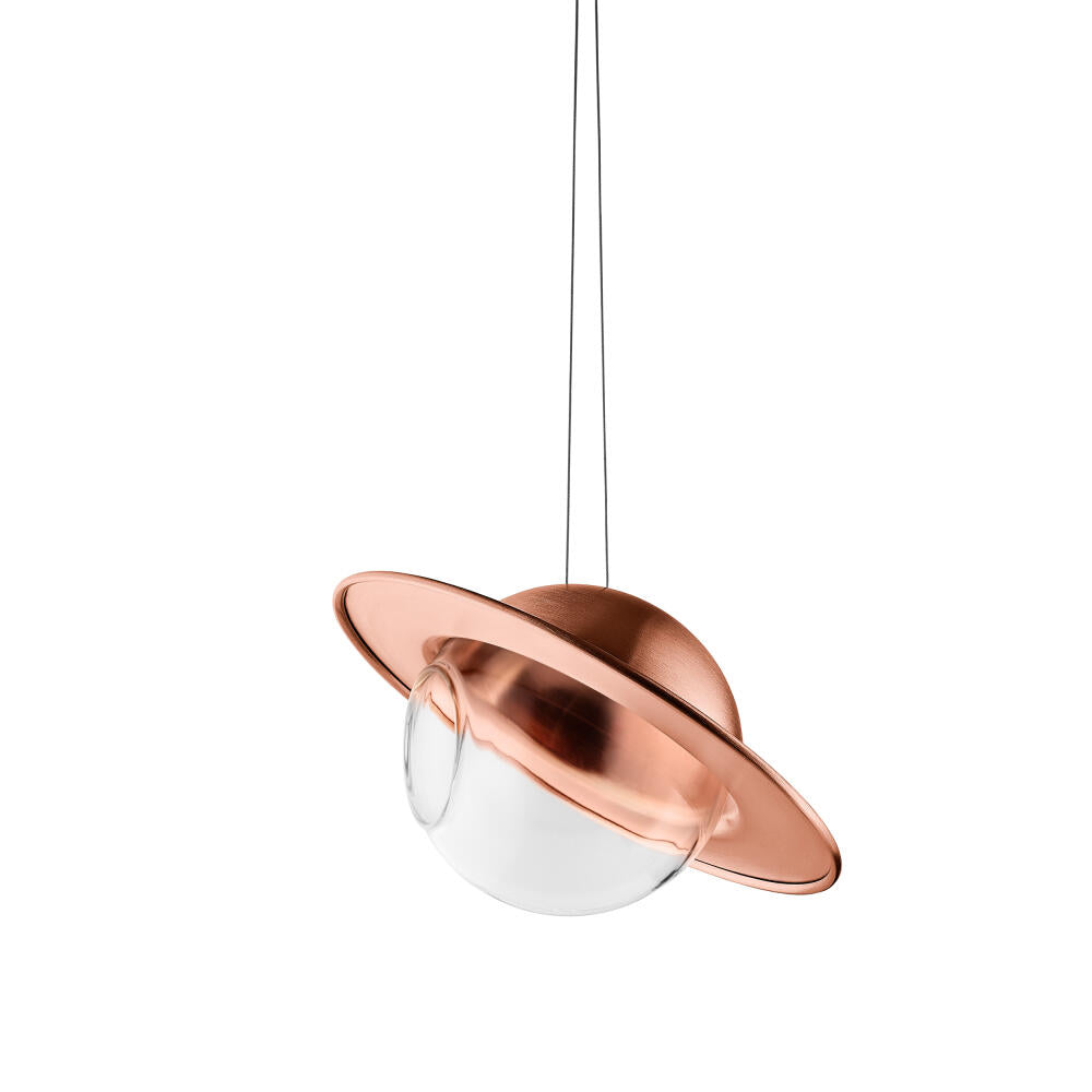 Eva Solo bird feeder ball Saturn, feeding container, feed dispenser, copper, steel wire, copper, 24 cm, 570902