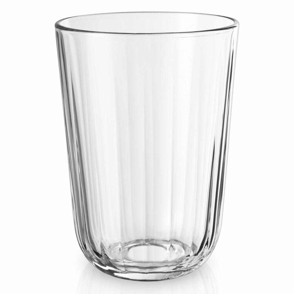 Eva Solo faceted glass, glasses, glass set, water glass, drinking glass, juice glass, drinking, enjoying, glass, transparent, 340 ml, set of 4, 567434