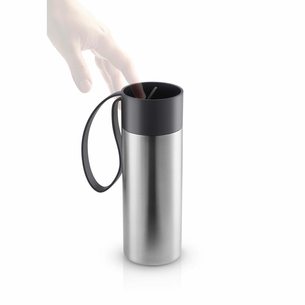 Eva Solo Insulated Mug To Go Cup, Stainless Steel, Plastic, Silicone, Black, 350 ml, 567003