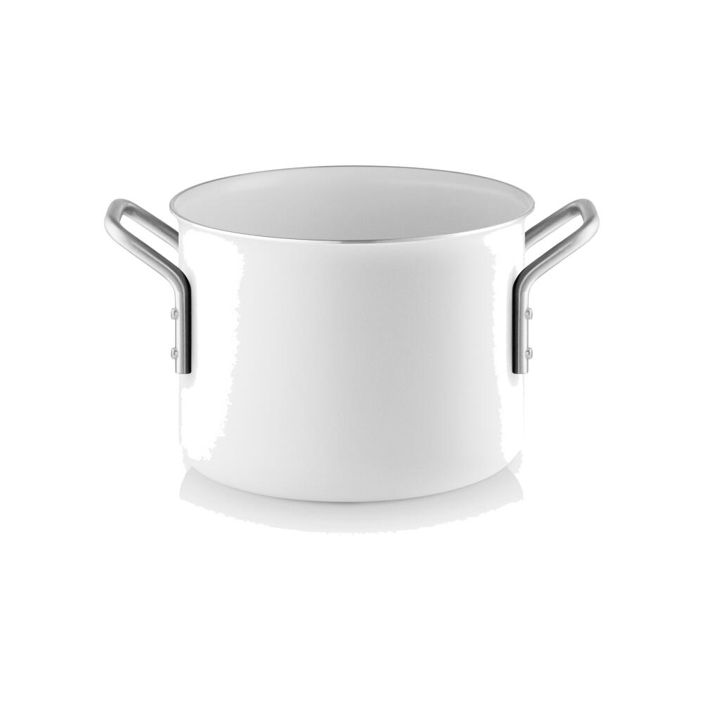Eva Trio White Line Topf, Kochtopf, Aluminium, Edelstahl, Keramik Beschichtung, White, 1.8 L, 266625