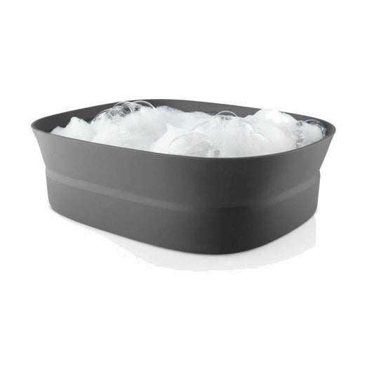 Eva Solo Faltbare Spülwanne, Spülkorb, Spülenutensilo, Geschirrwanne, Gummi, Kunststoff, Grau, 31 x 38 cm, 530677