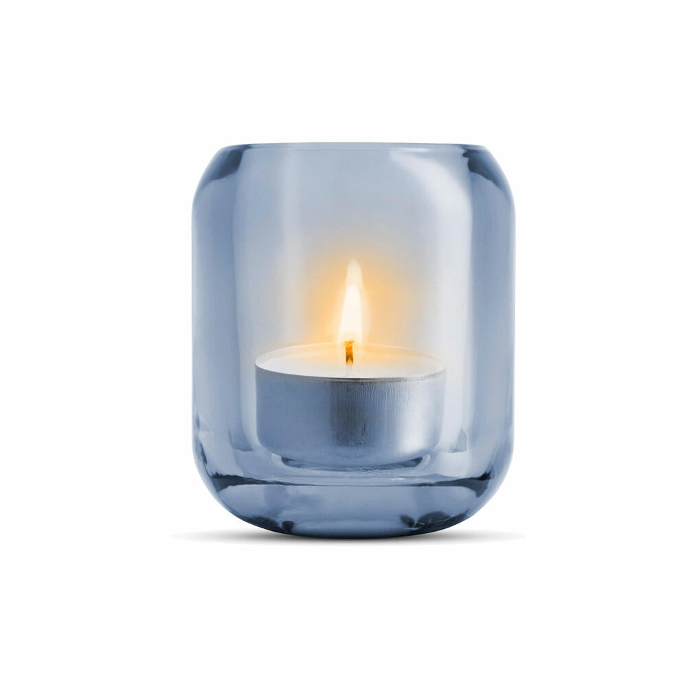Eva Solo Acorn Glaskerzenhalter 2er-Set, Windlicht, Teelichthalter, Glas, Sea, 8 cm, 571376