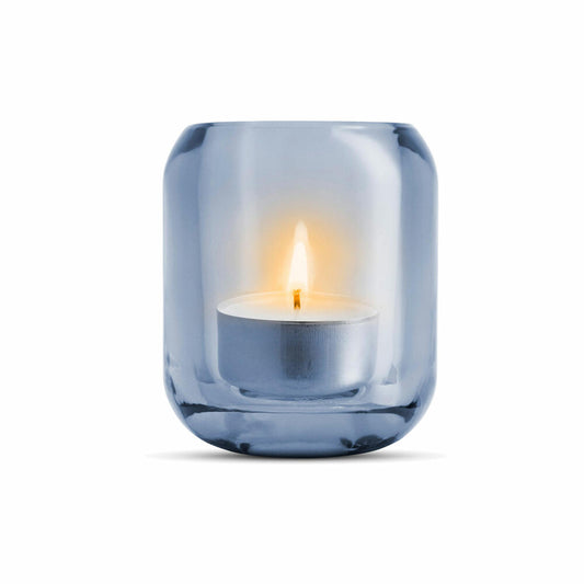 Eva Solo Acorn Glaskerzenhalter 2er-Set, Windlicht, Teelichthalter, Glas, Sea, 8 cm, 571376