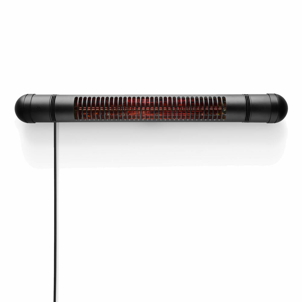 Eva Solo HeatUp wall patio heater, heat radiator, outdoor heater, aluminum, black, L 88 cm, 571139