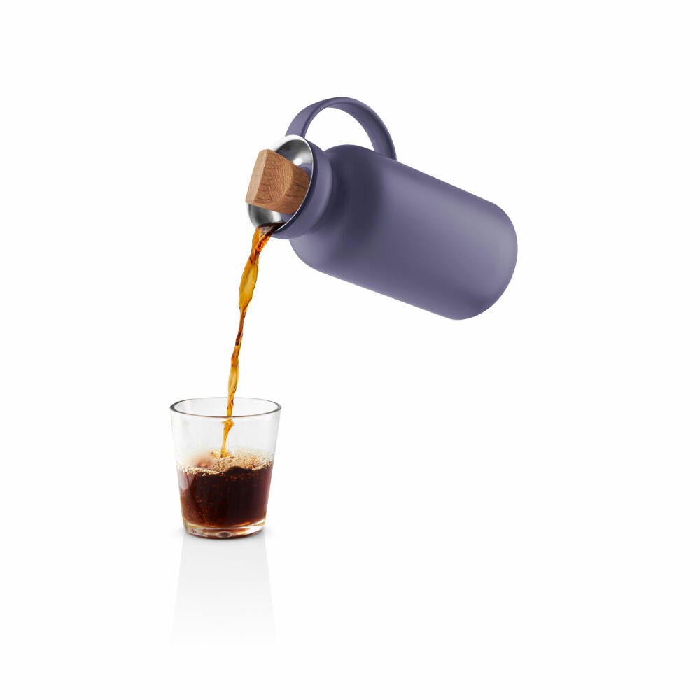 Eva Solo Silhouette Insulated Jug, Coffee Pot, Teapot, Thermos Jug, Jug, Violet Blue, 1 L, 502874