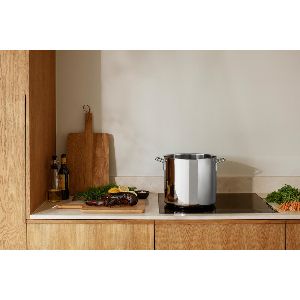 Eva Trio Stainless Steel Topf, Kochtopf, Induktionsgeeignet, Aluminium, Edelstahl, Polished Steel, 15 L, 302415