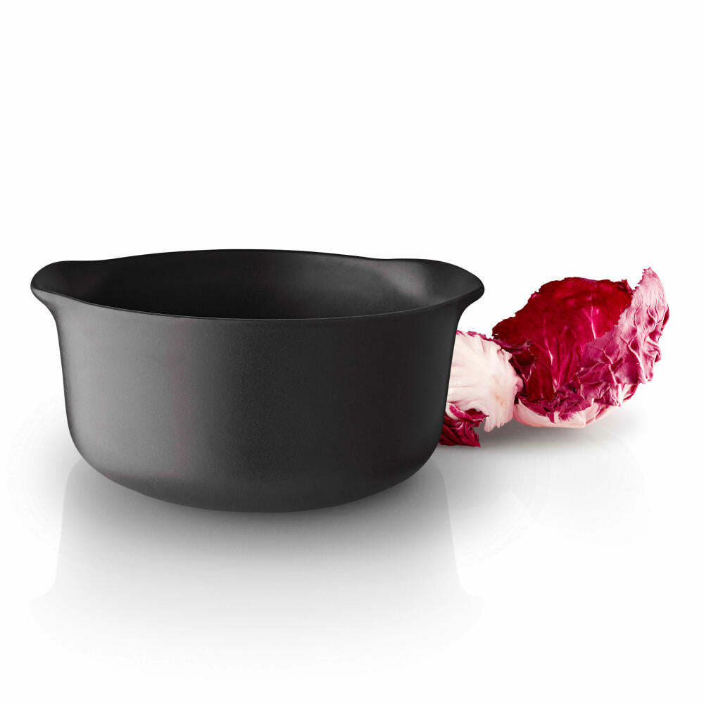 Eva Solo Nordic kitchen Schüssel, Schale, Servierschale, Salatschüssel, Feinsteinzeug, Schwarz, Ø 18.5 cm, 1.2 L, 502795