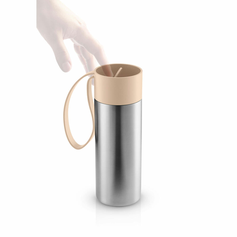 Eva Solo To Go Cup Soft Beige, Kaffeebecher, Thermobecher, Isobecher, Edelstahl / Kunststoff, 350 ml, 567046