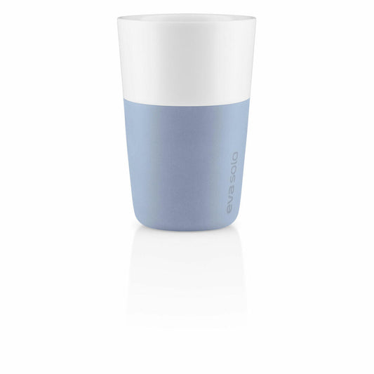 Eva Solo Cafe Latte-Becher Blue Sky, 2er Set, Kaffeebecher, Tasse, Porzellan / Silikon, 360 ml, 501128