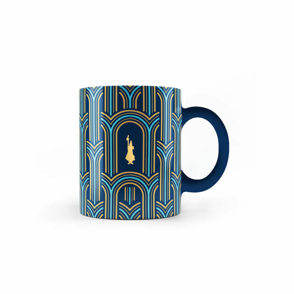 Bialetti Deco Glamour Mug, Cup, Coffee Mug, Coffee Cup, Porcelain, Blue, 330 ml, FW2022038