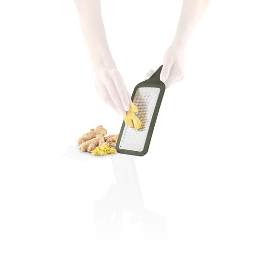 Eva Solo Küchenreibe Green tools fein, Edelstahl, Gummi, Kunststoff, Green, 26 cm, 531541