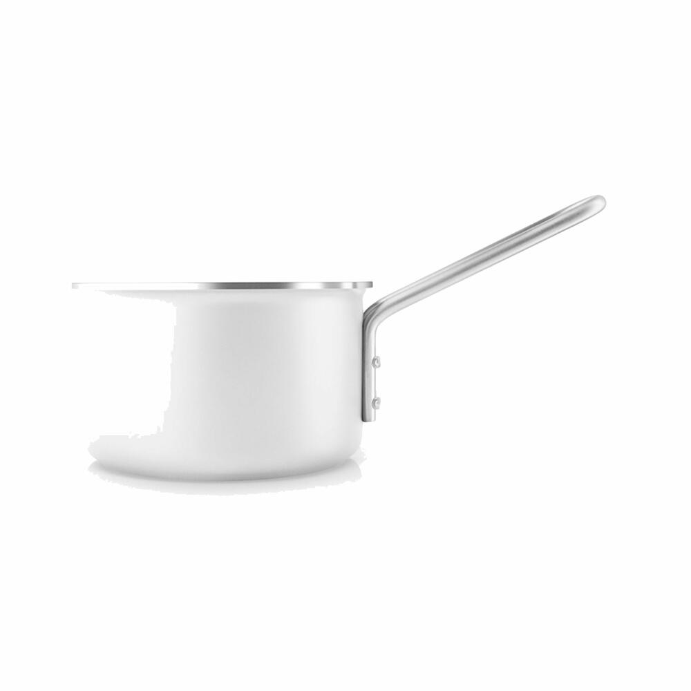 Eva Solo Stielkasserolle White Line, Stieltopf, Aluminium, Edelstahl, White, 1.1 L, 256611