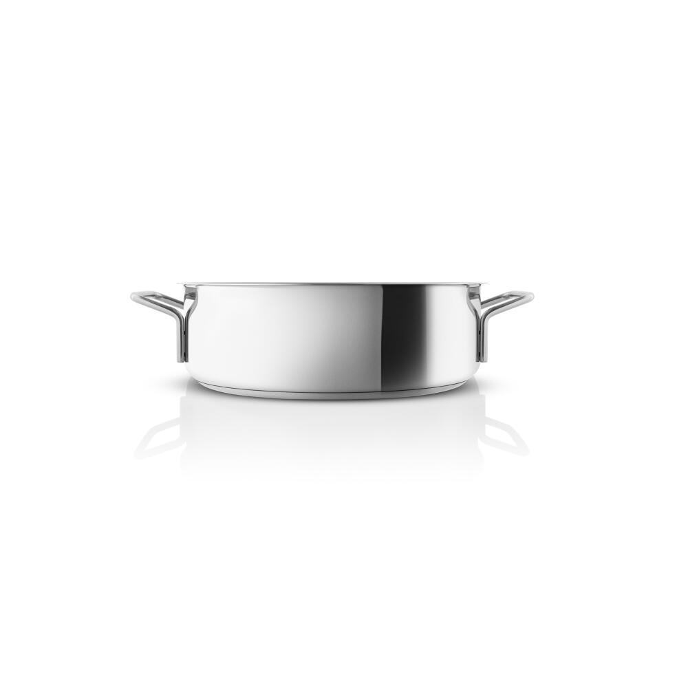 Eva Trio Stainless Steel Sauteuse, Kochtopf, Induktionsgeeignet, Aluminium, Edelstahl, Polished Steel, 28 cm, 302429